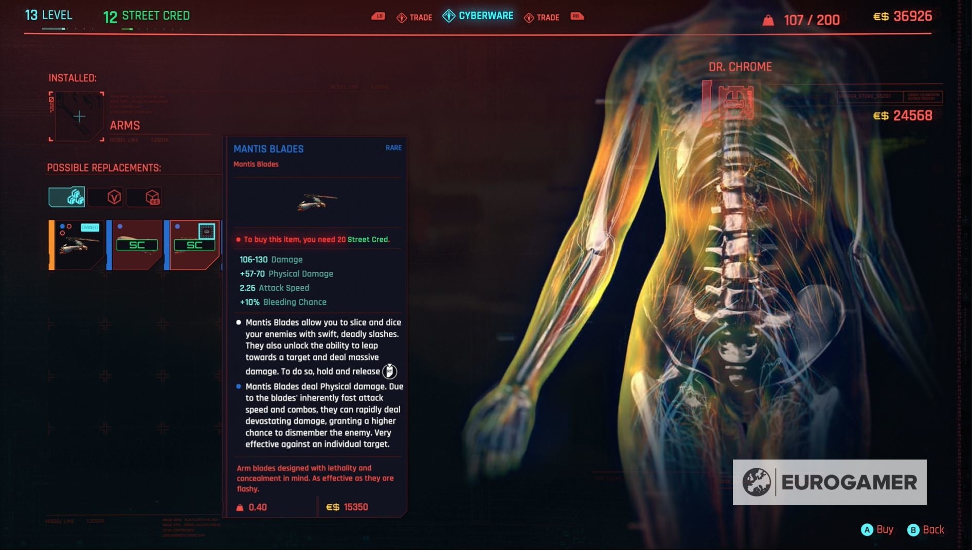 Cyberpunk 2077 Mantis Blade Locations And Mods Explained eurogamer